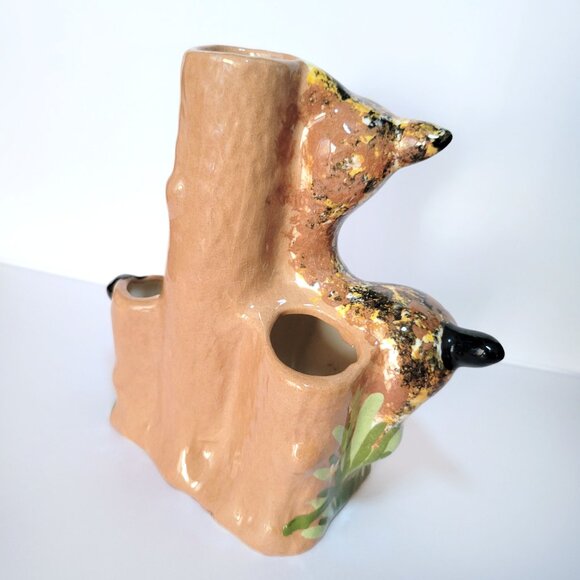 Vintage Kitschy Doe and Fawn Deer Bud Vase - Picture 11 of 12